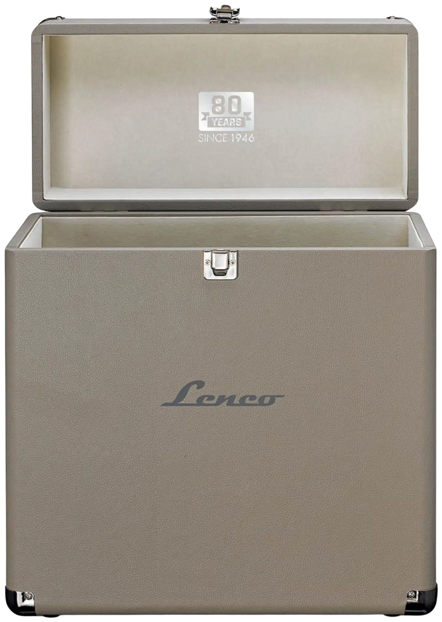Lenco TTA-302 vinyylilevykotelo 30 levylle taupe - 1