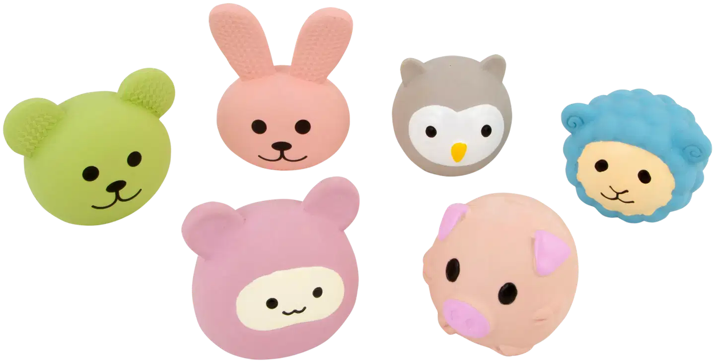 Best Friend Tiny Squeakers koiran lateksilelu, lajitelma