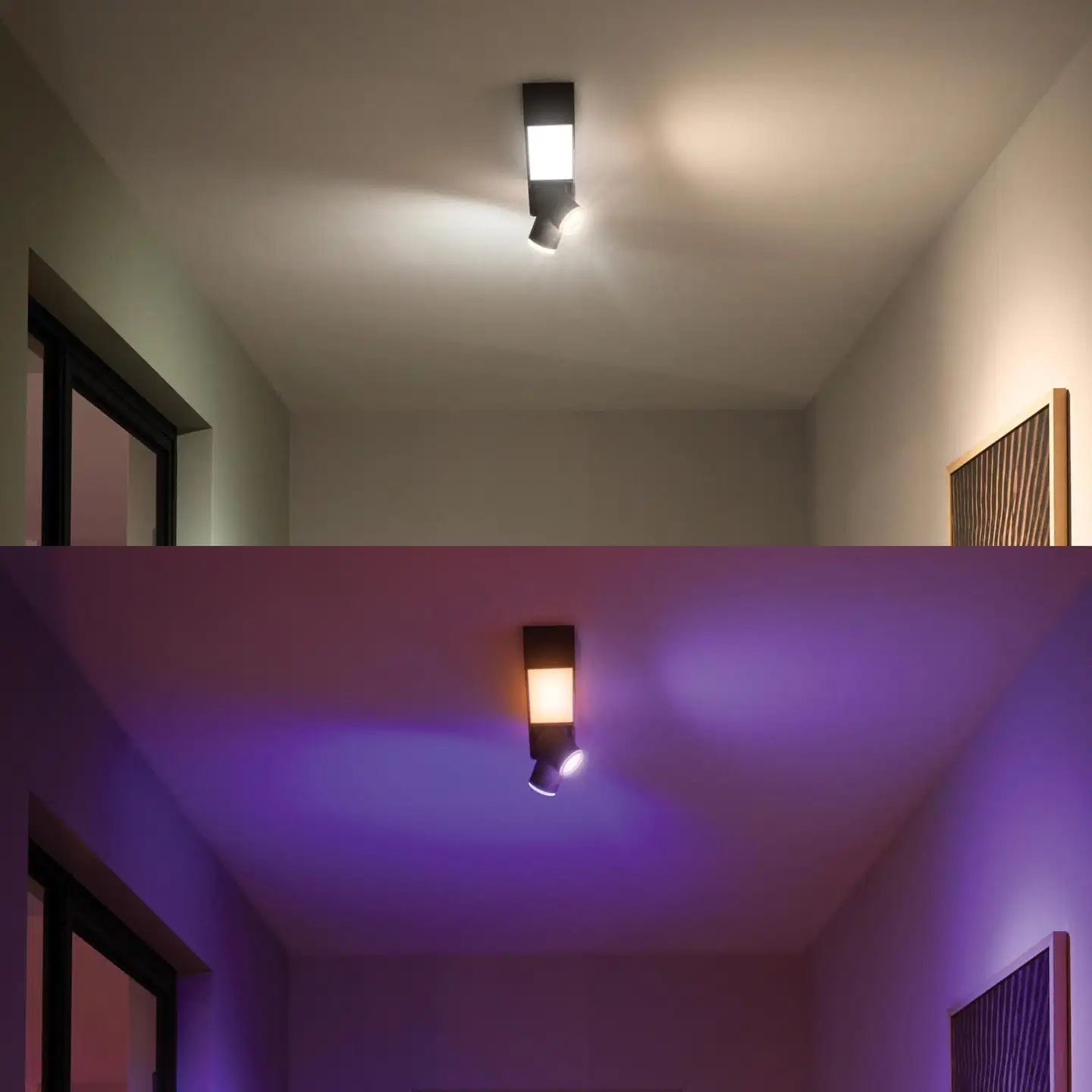 Philips Hue Centris -kattovalaisin kahdella kohdevalolla 11W 2000-6500K 1630LM musta - 5