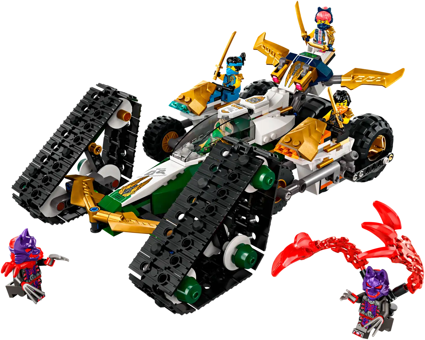 LEGO Ninjago 71820 Ninjatiimin monitoimiajoneuvo 4in1-lelu - 4