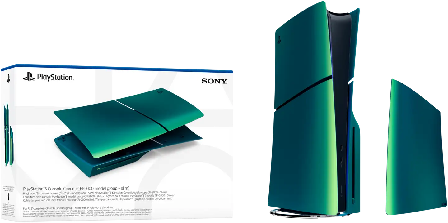 PS5 D-Chassis Cover Chroma Teal - 2