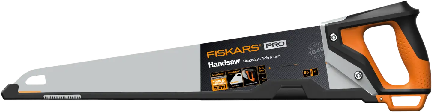 Fiskars PowerTooth käsisaha 500mm 9tpi - 1