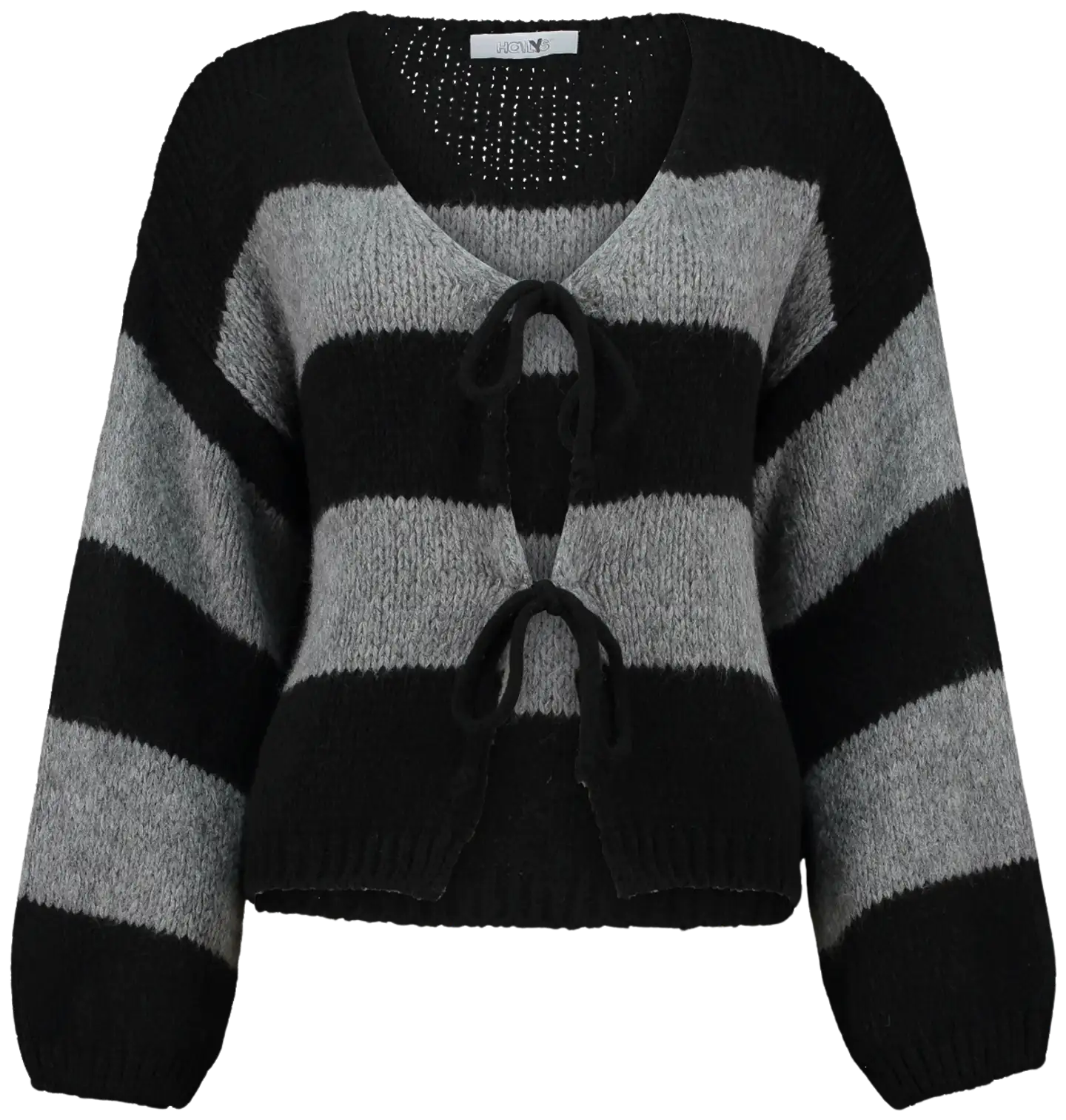 Hailys naisten neuletakki Ch44arlie - Black/Grey - 1