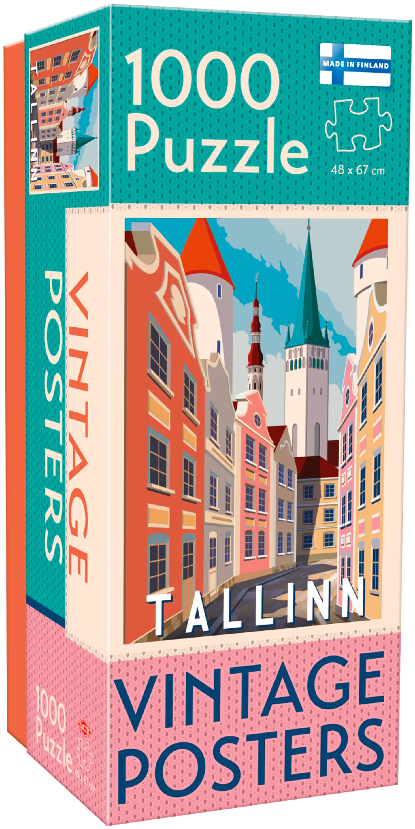 Tactic palapeli Vintage Posters Tallinna 1000 palaa - 1