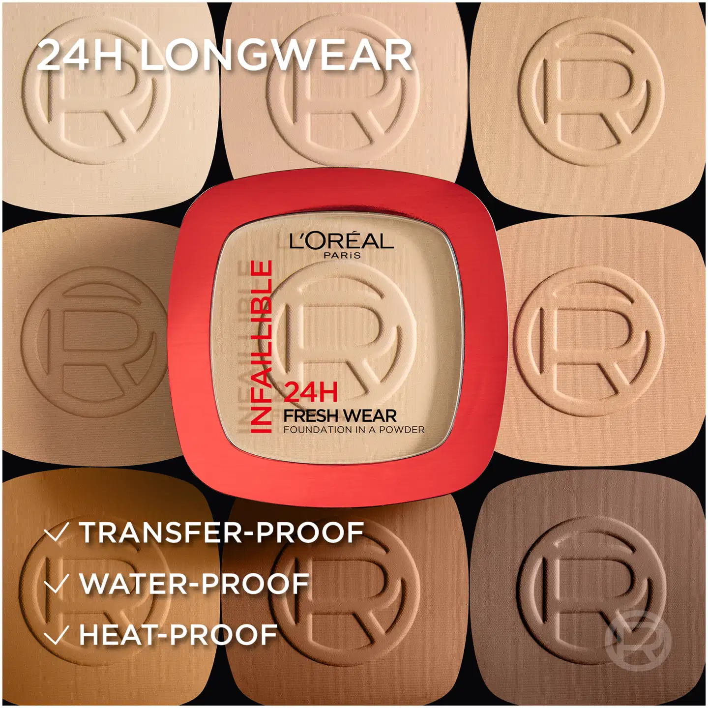 L'Oréal Paris Infaillible 24H Fresh Wear Foundation in a Powder  Cool Undertone 30 ml - 4