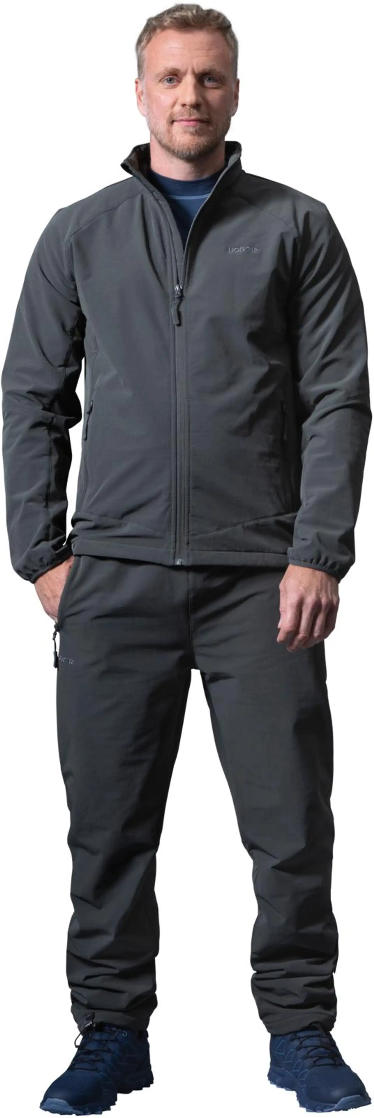 Luode12 miesten softshellhousut 204L332582 - Black Ink - 5