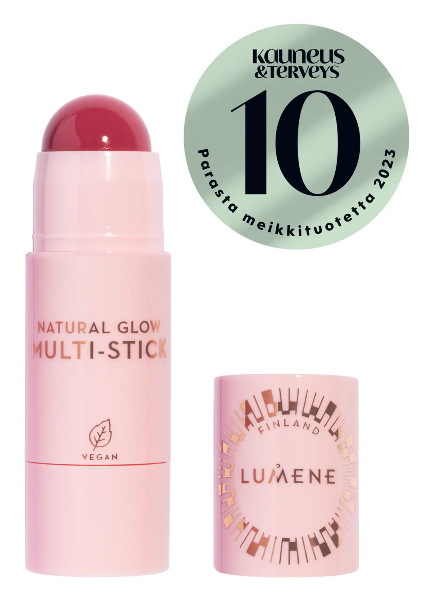 Lumene Natural Glow voidemainen meikkipuikko 5,8 g - Fresh Pink