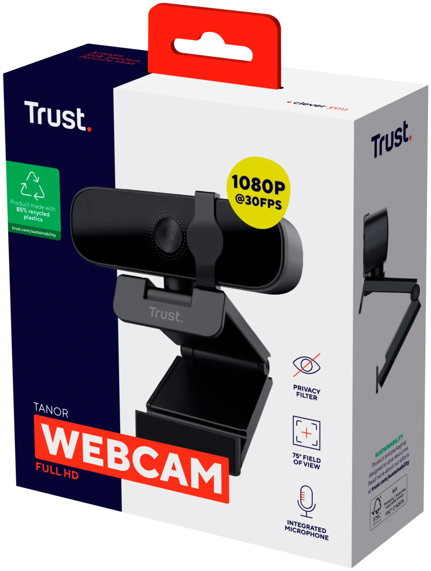 Trust FullHD webkamera Tanor - 5