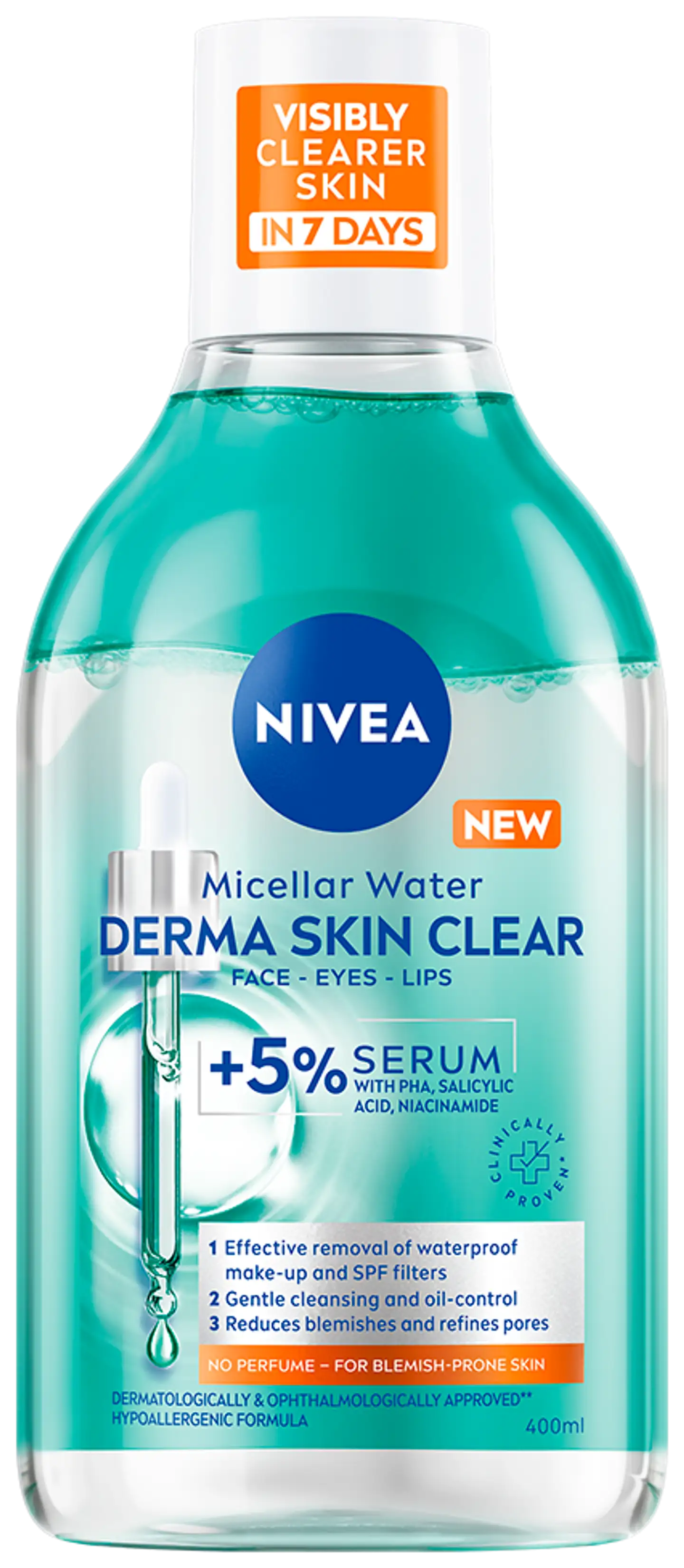 NIVEA 400ml Derma Skin Clear Refining Micellar Water -misellivesi