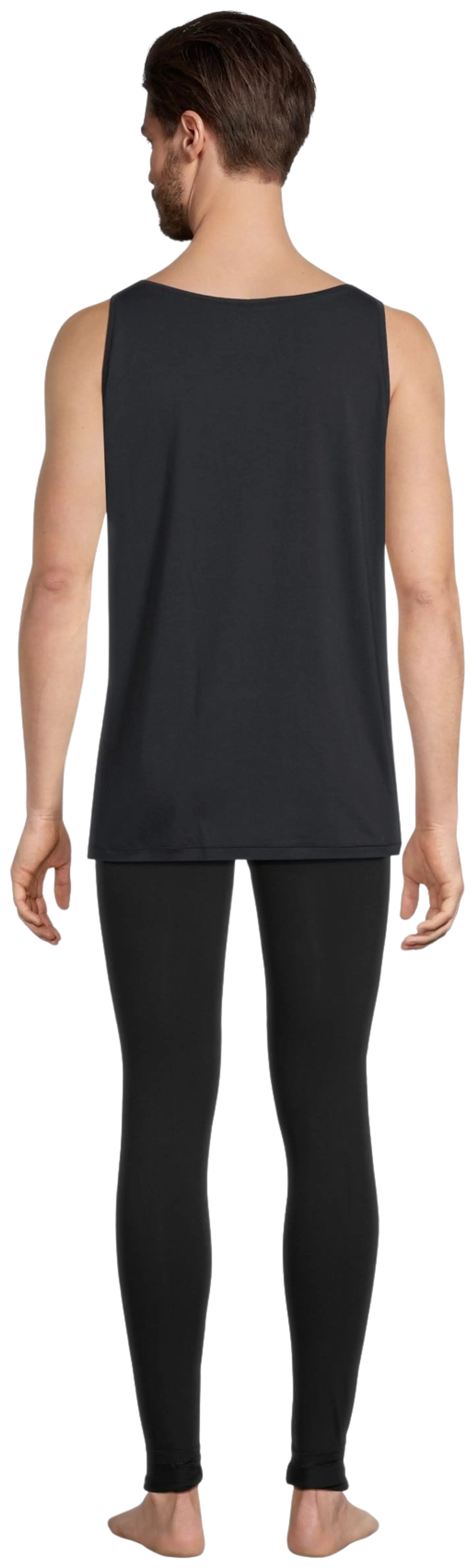 House miesten hihaton aluspaita 190H342360 - black - 3
