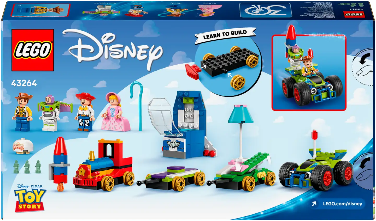 LEGO® Disney Pixar 43264 Toy Story -juhlavuoden juna ja radio-ohjattava auto - 3