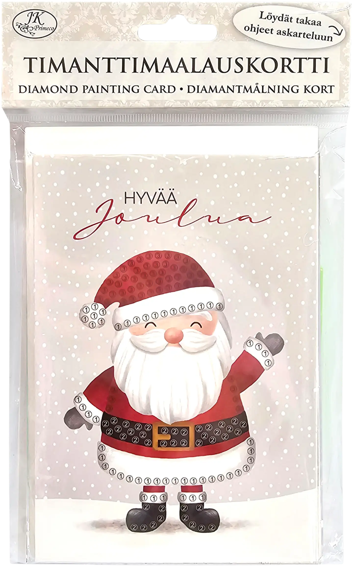 J.K. Primeco timanttimaalauskortti Iloinen pukki 5kpl - 1