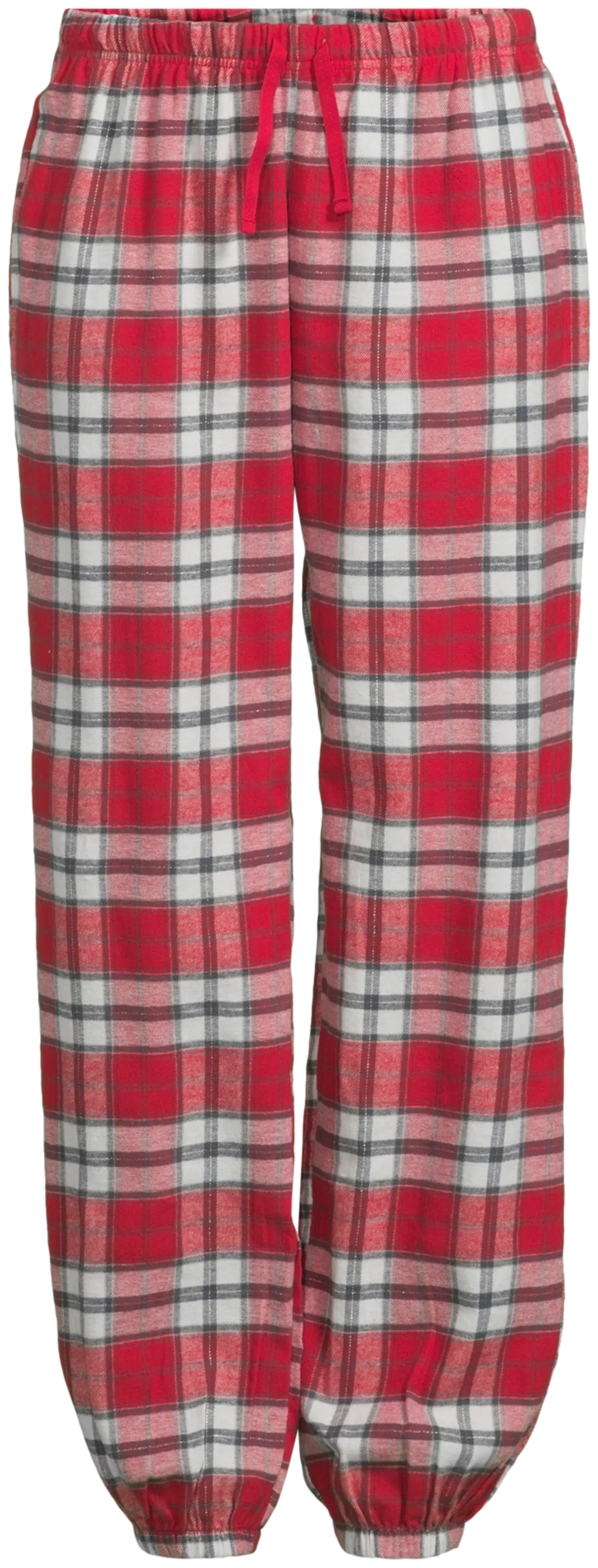Actuelle naisten pyjama 212A382618 - White/ red check - 2