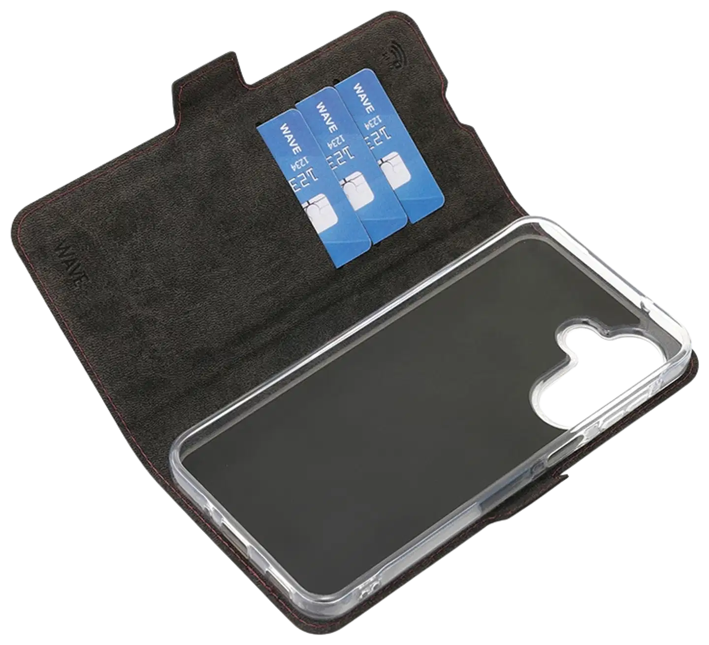 Wave Book Case, Samsung Galaxy A27 5G, Smoky Sangria - 4