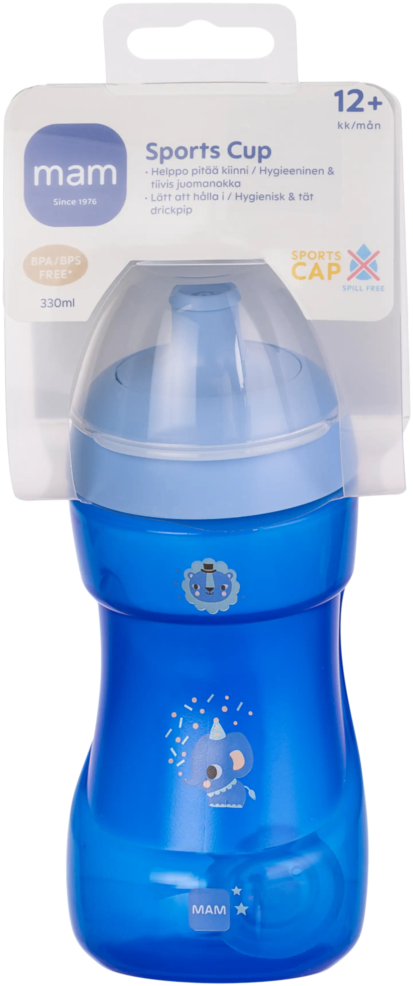 MAM 330ml Sports Cup 12+kk muki tiiviillä juomanokalla