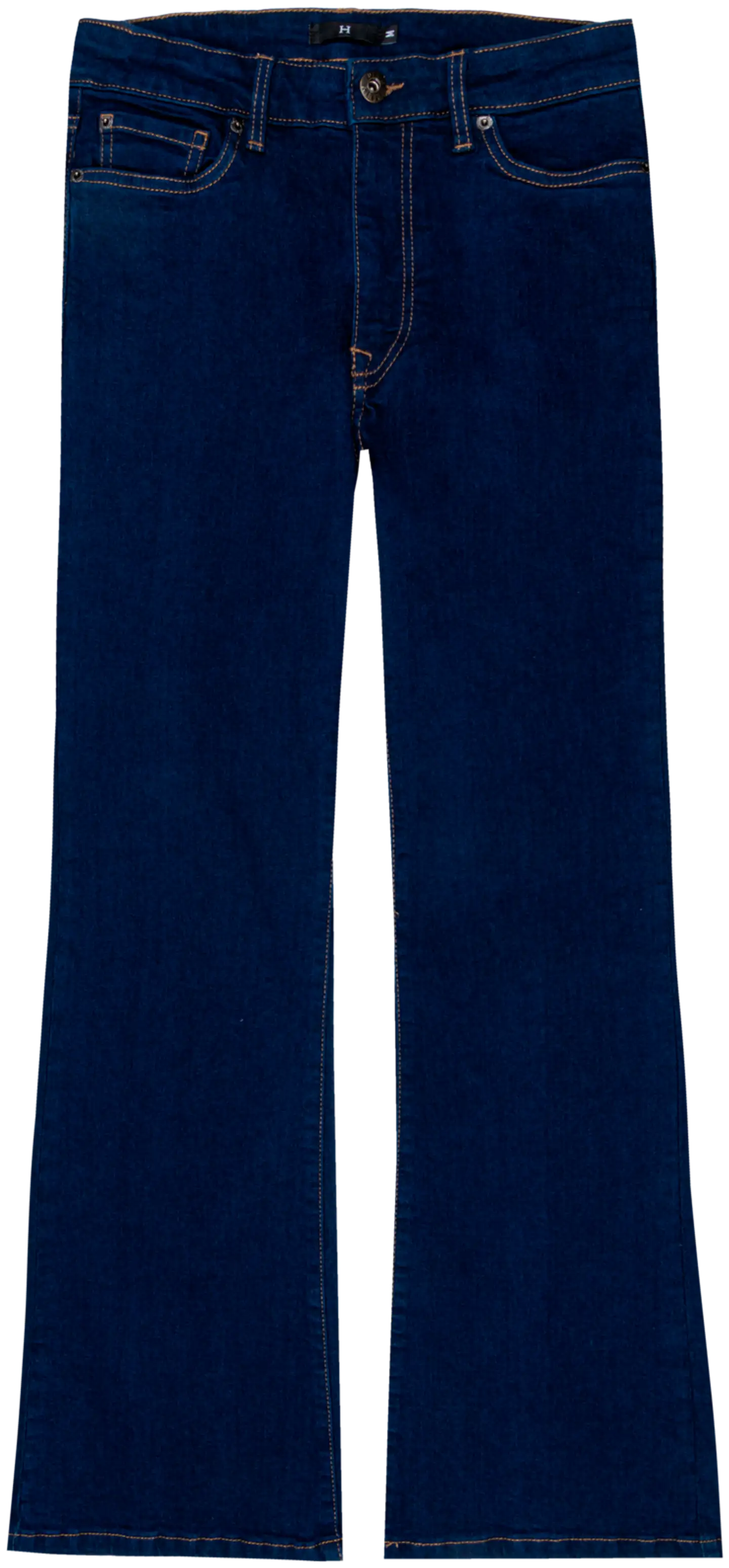 House naisten farkut Straight Flare - Dark blue washed - 1