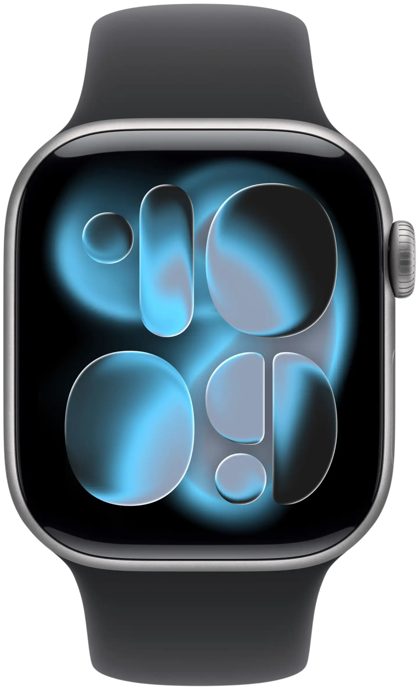 Apple Watch Series 11 GPS + Cellular 46mm tähtiharmaa alumiinikotelo, musta sport ranneke - M/L - MFCA4QN/A - 1