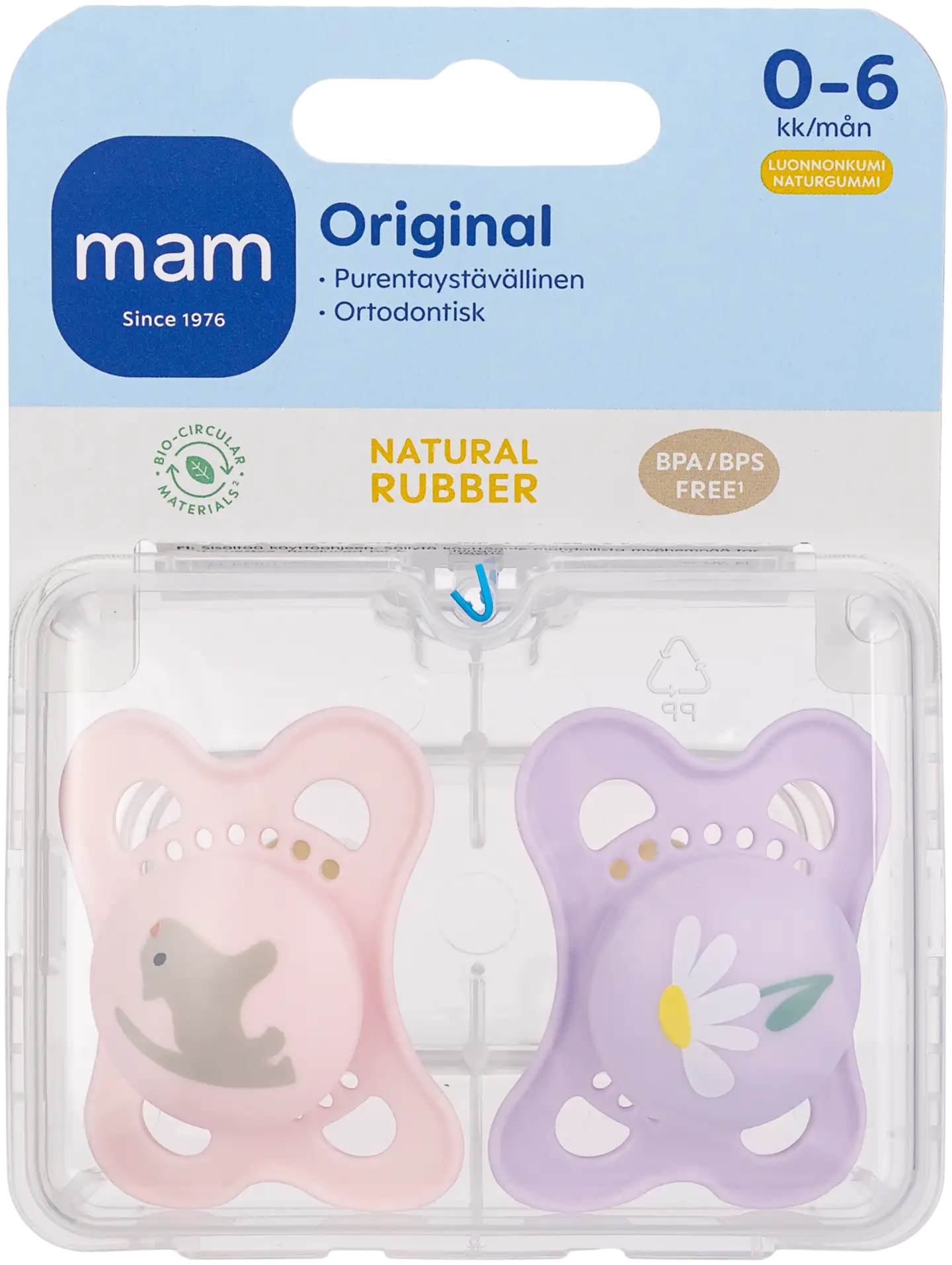 MAM Original 2kpl luonnonkumi 0-6kk