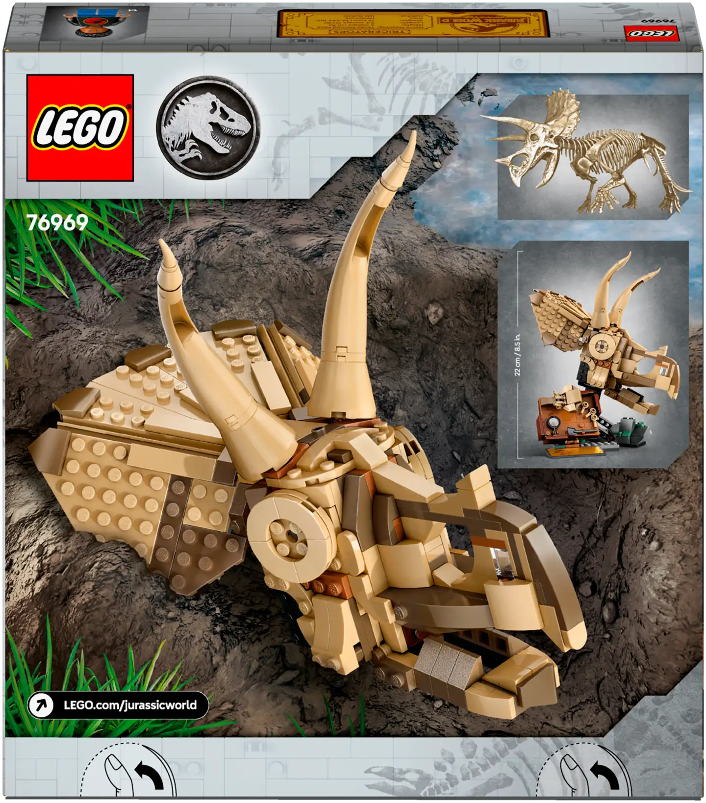 LEGO® Jurassic World Dinosaurusfossiilit: Triceratopsin kallo 76969 - 3