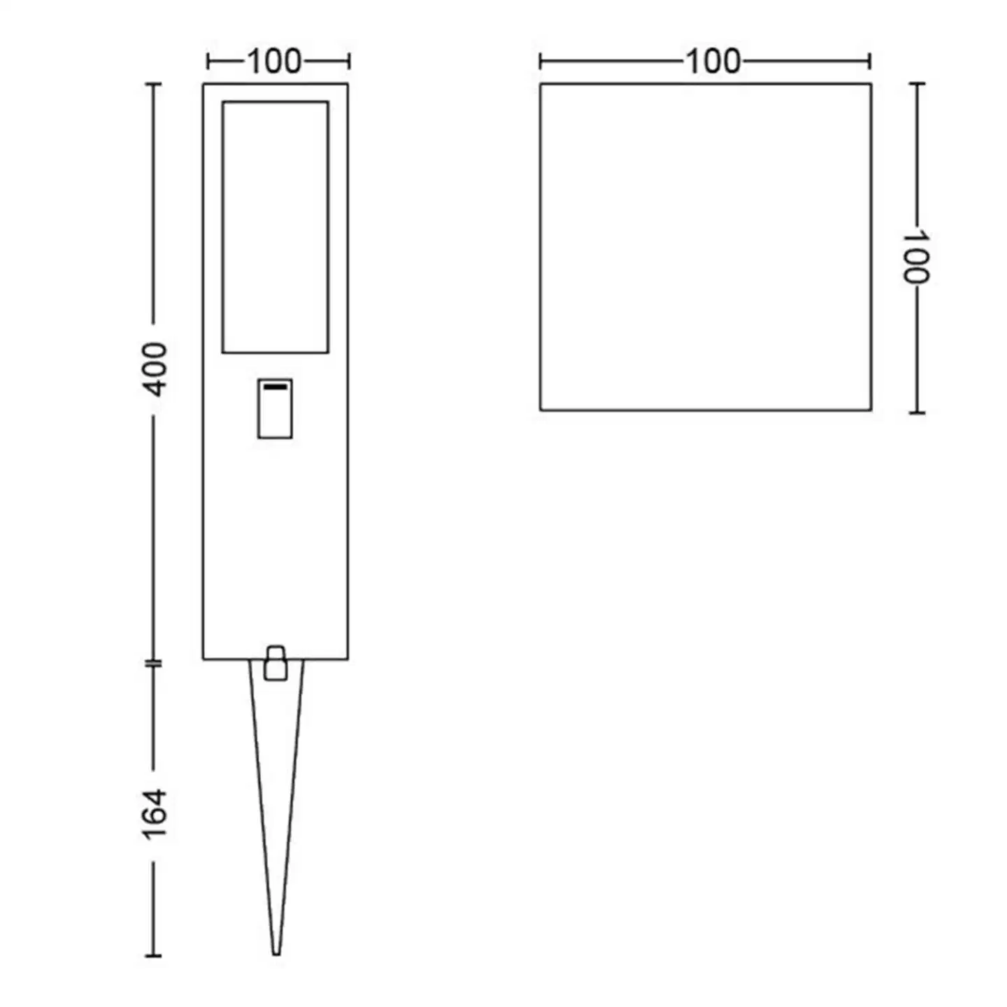 Philips Hue Impress -pylväsvalaisin ulkokäyttöön 16W 2000-6500K 590LM musta - 2