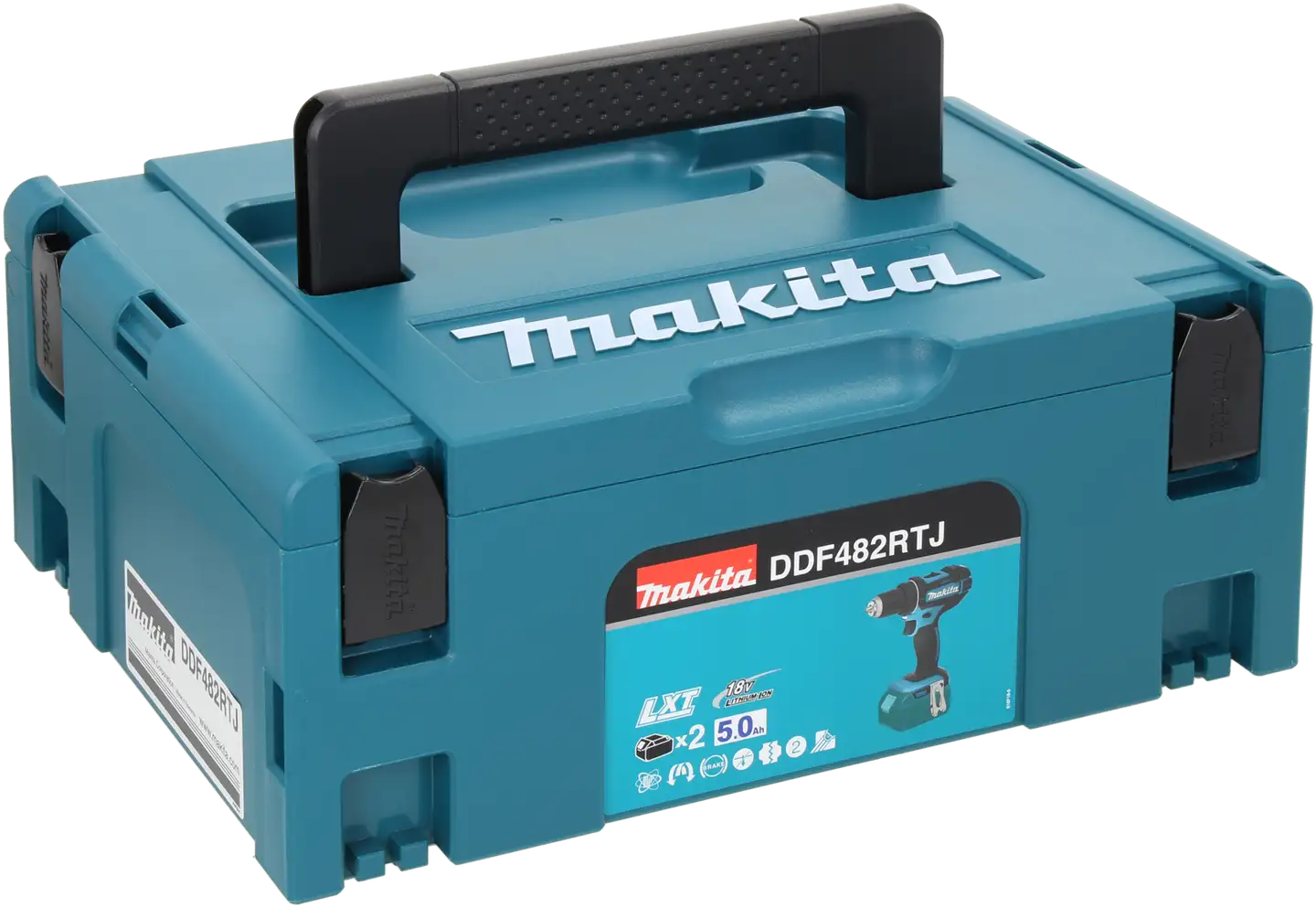 Akkuporakone Makita 18V DDF482RTJ 2x5,0Ah akut ja laturi - 2