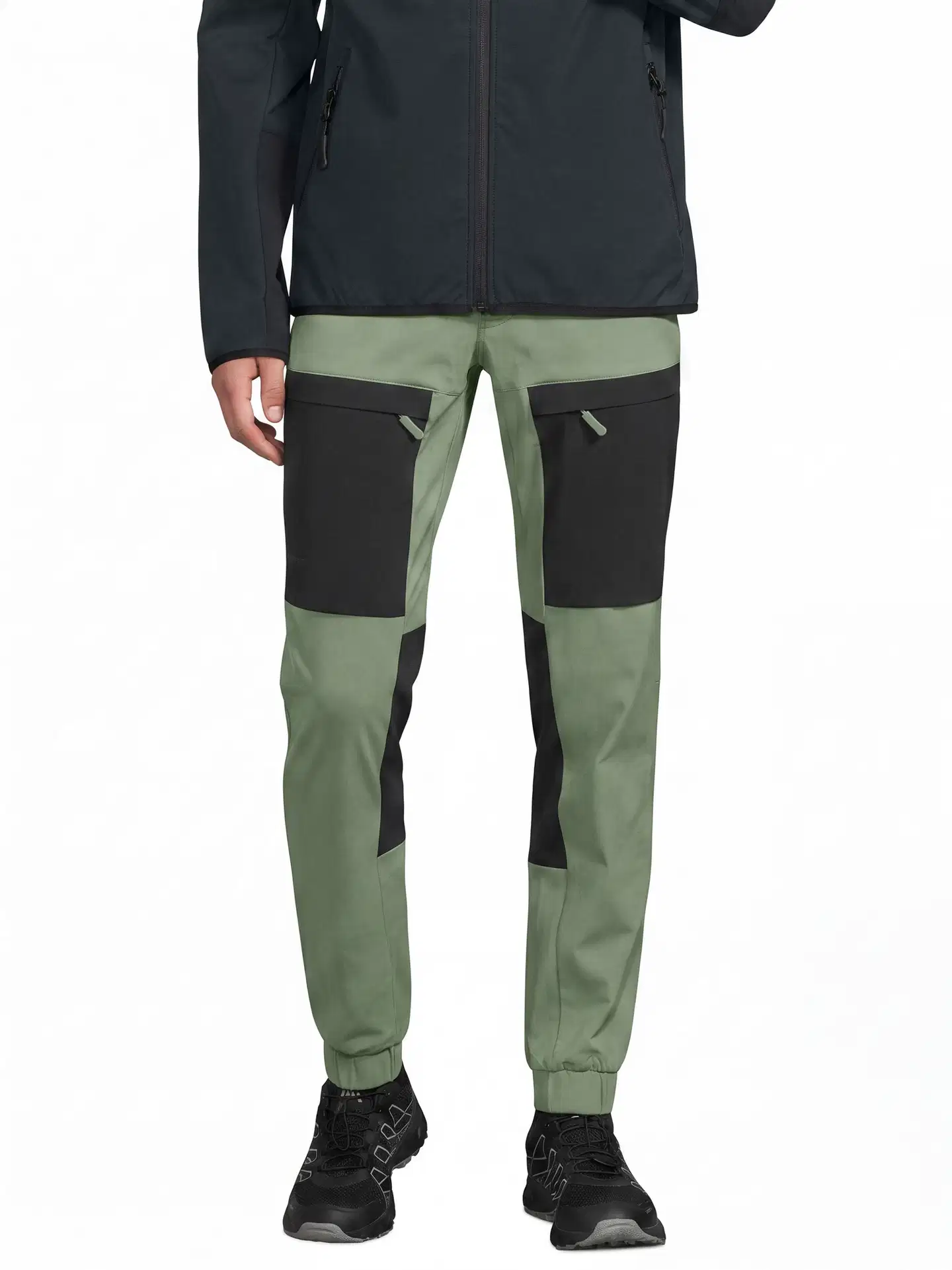 Luode12 miesten retkeily- ja ulkoiluhousut 204L112656 - oil green - 1