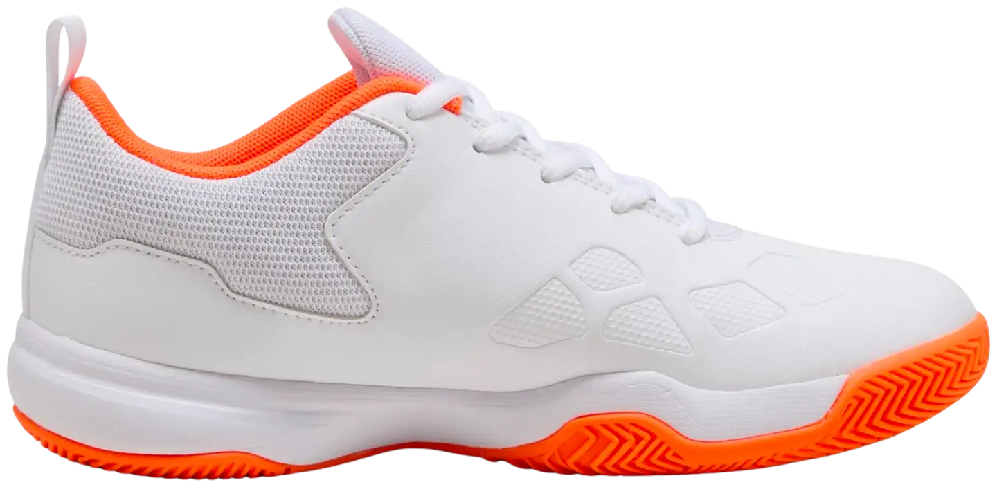 Puma lasten sisäpelikengät Tenaz Jr - Puma White-Puma Black-Orange - 2