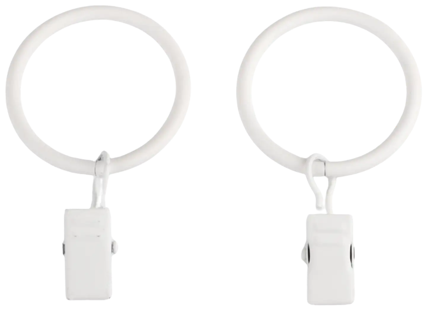 Ihanin verhorengas nipistimellä valkoinen 25/32mm 10kpl - 3