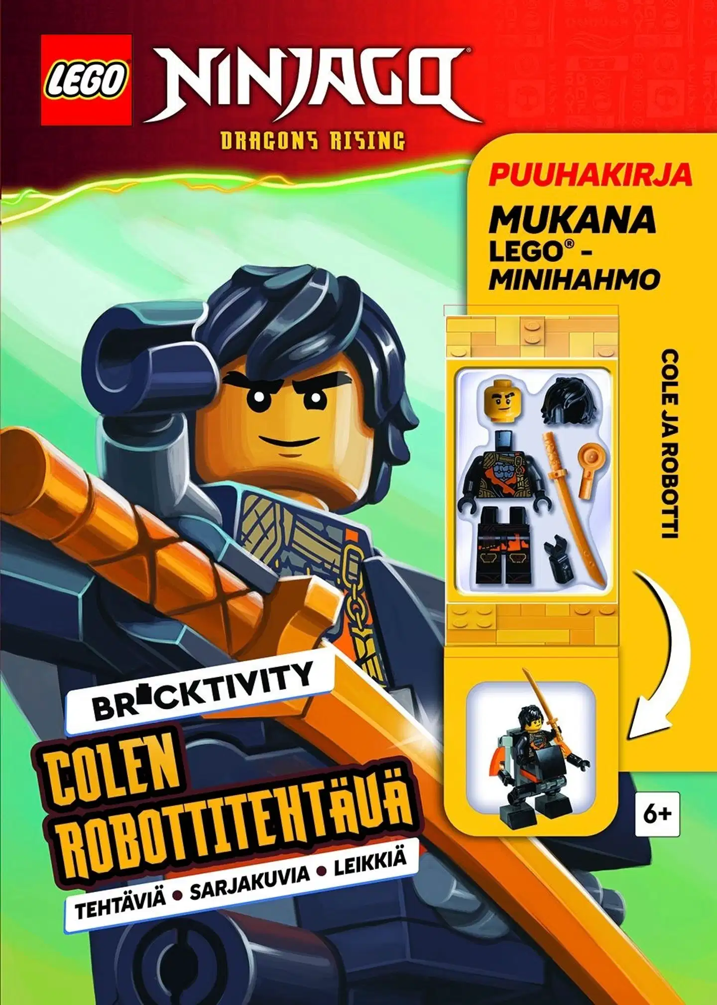 LEGO Ninjago Colen robottitehtävä puuhakirja + lelu