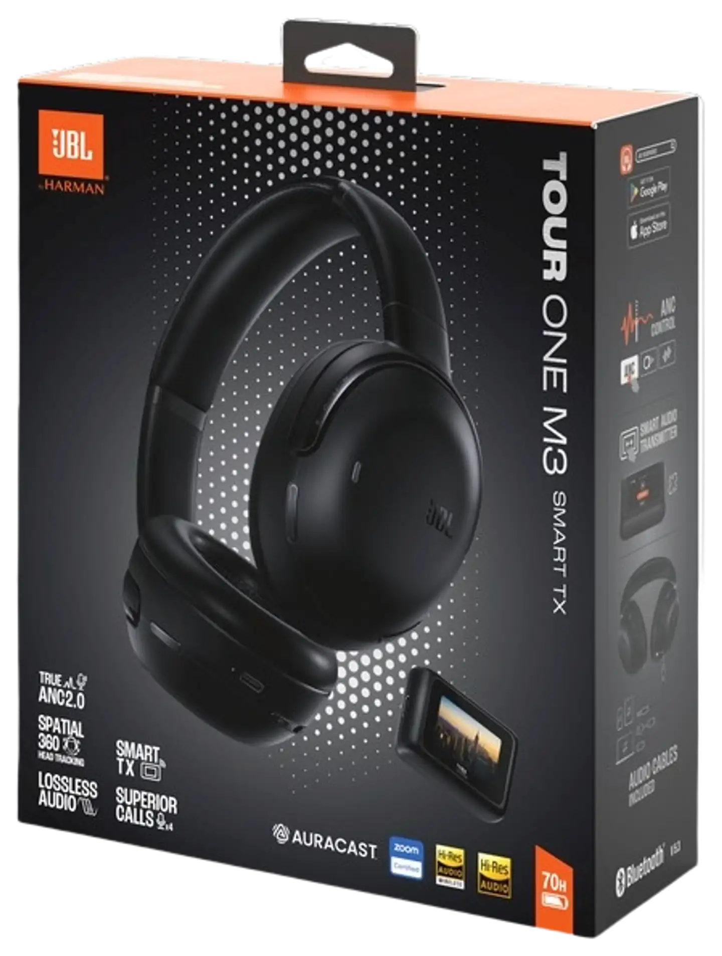 JBL langattomat vastamelukuulokkeet Smart Tx audiolähettimellä Tour 3 Aviator musta - 14