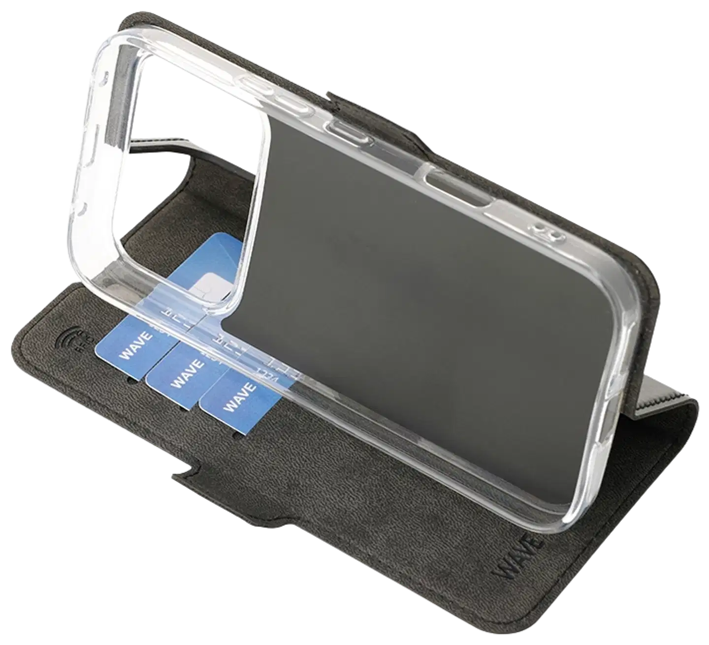 Wave Book Case, Honor 600/Honor 600 Pro, musta - 5