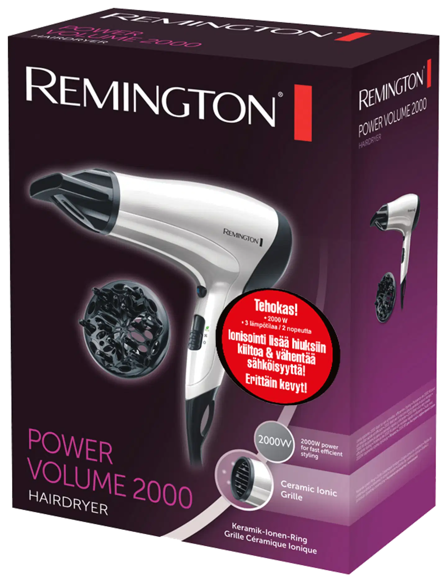 Remington Hiustenkuivain Power Volume 2000 D3015 - 6