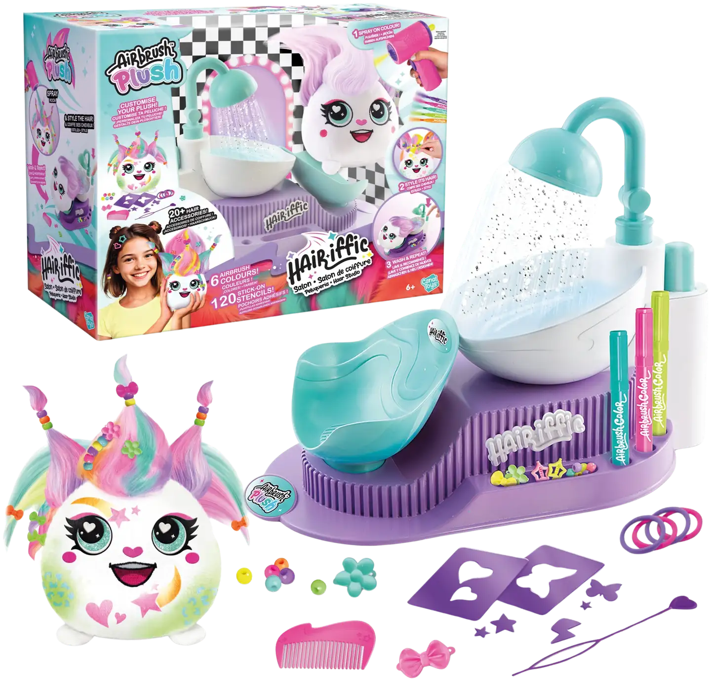 Airbrush Plush Hairiffic Stailaussalonki - 3