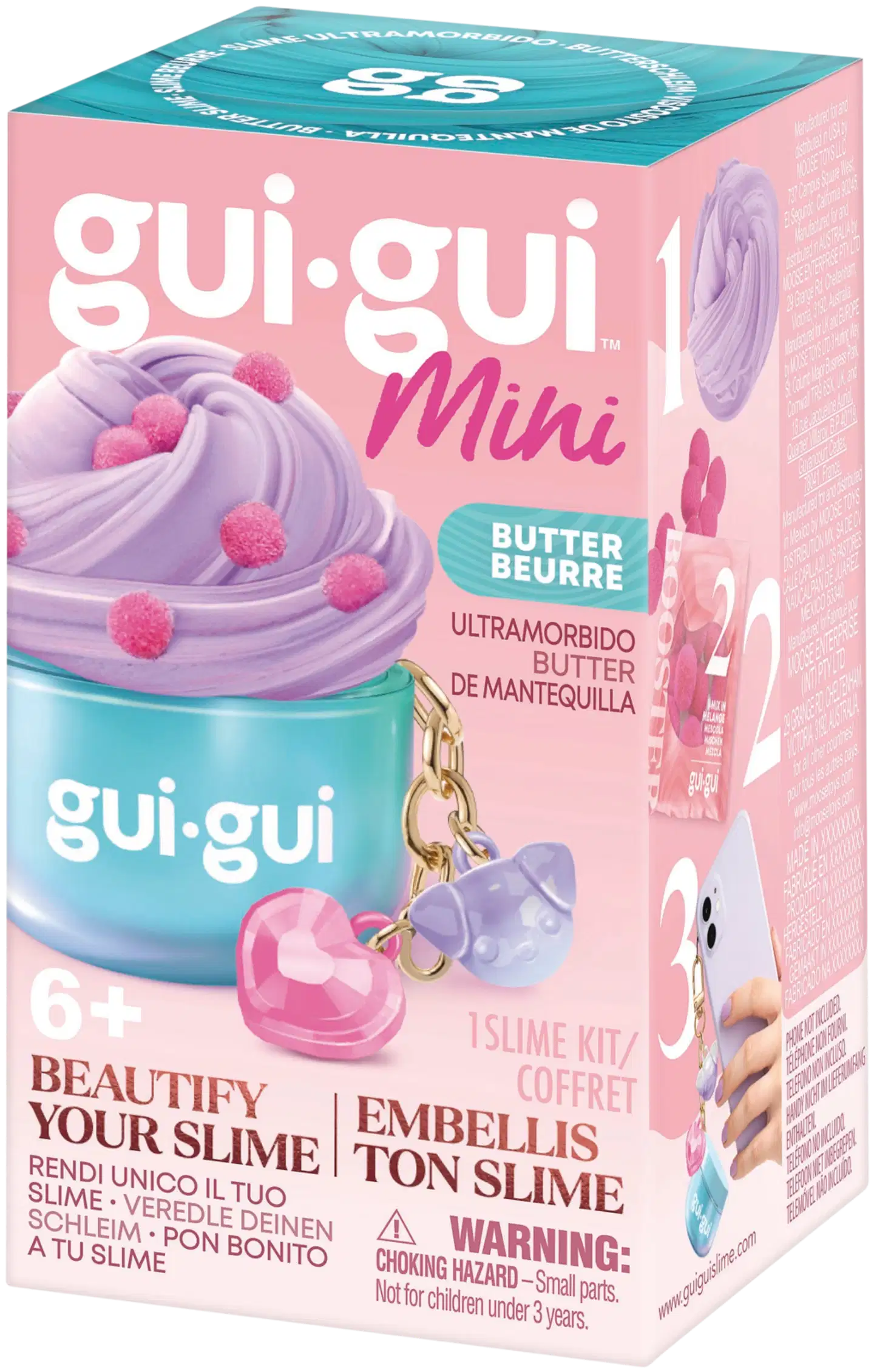 Gui Gui Mini slime 1 kpl, 30 ml, 4 erilaista - 7