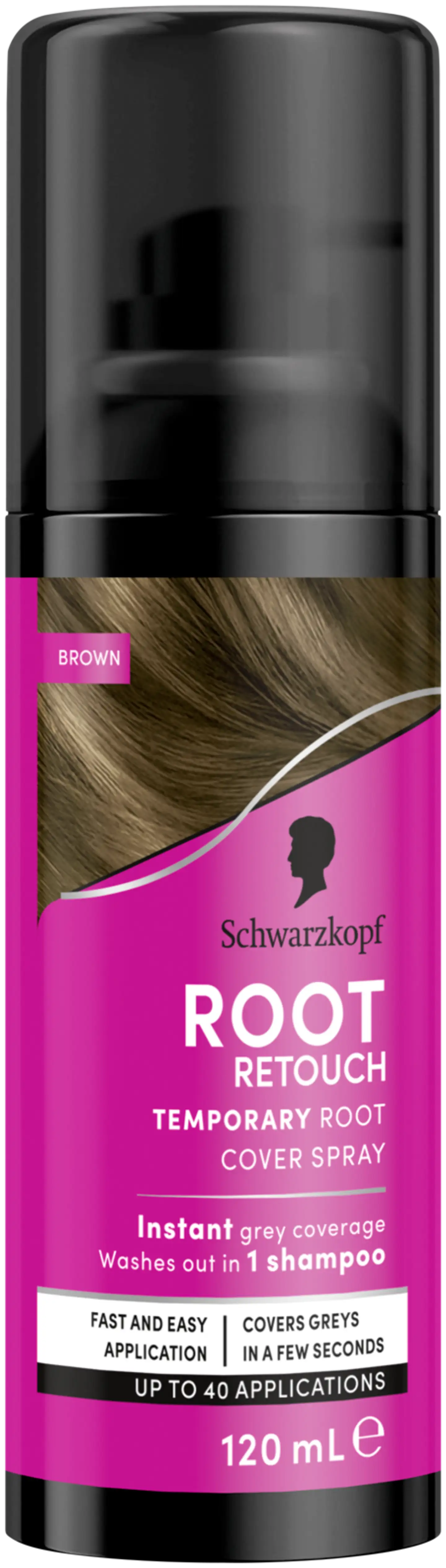 Schwarzkopf Root Retoucher 120 ml Brown hiusväri