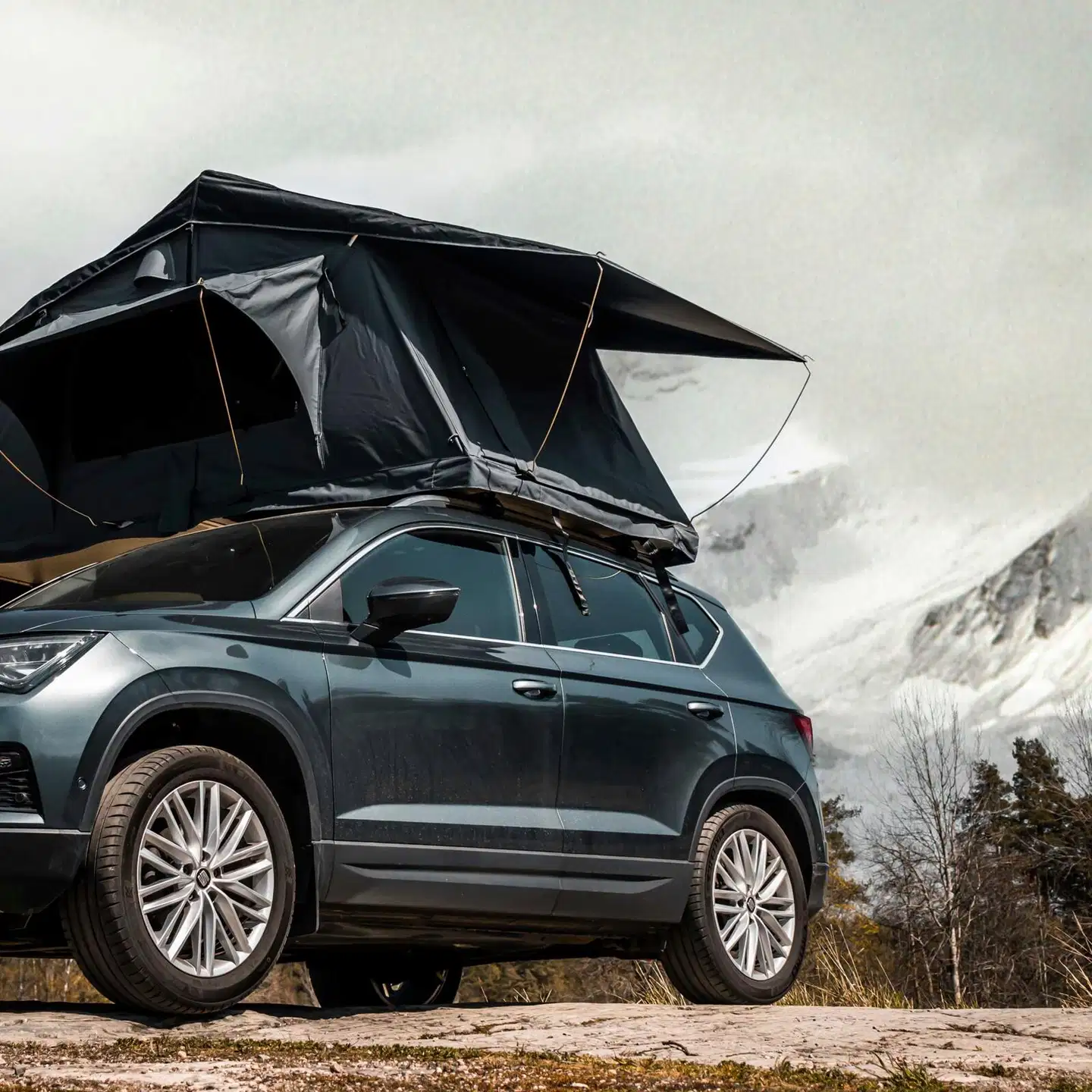 Trekker kattoteltta camper m, musta - 10