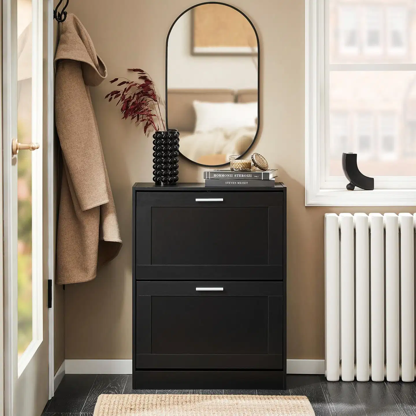 SoBuy kenkäkaappi musta FSR137-SCH - 2