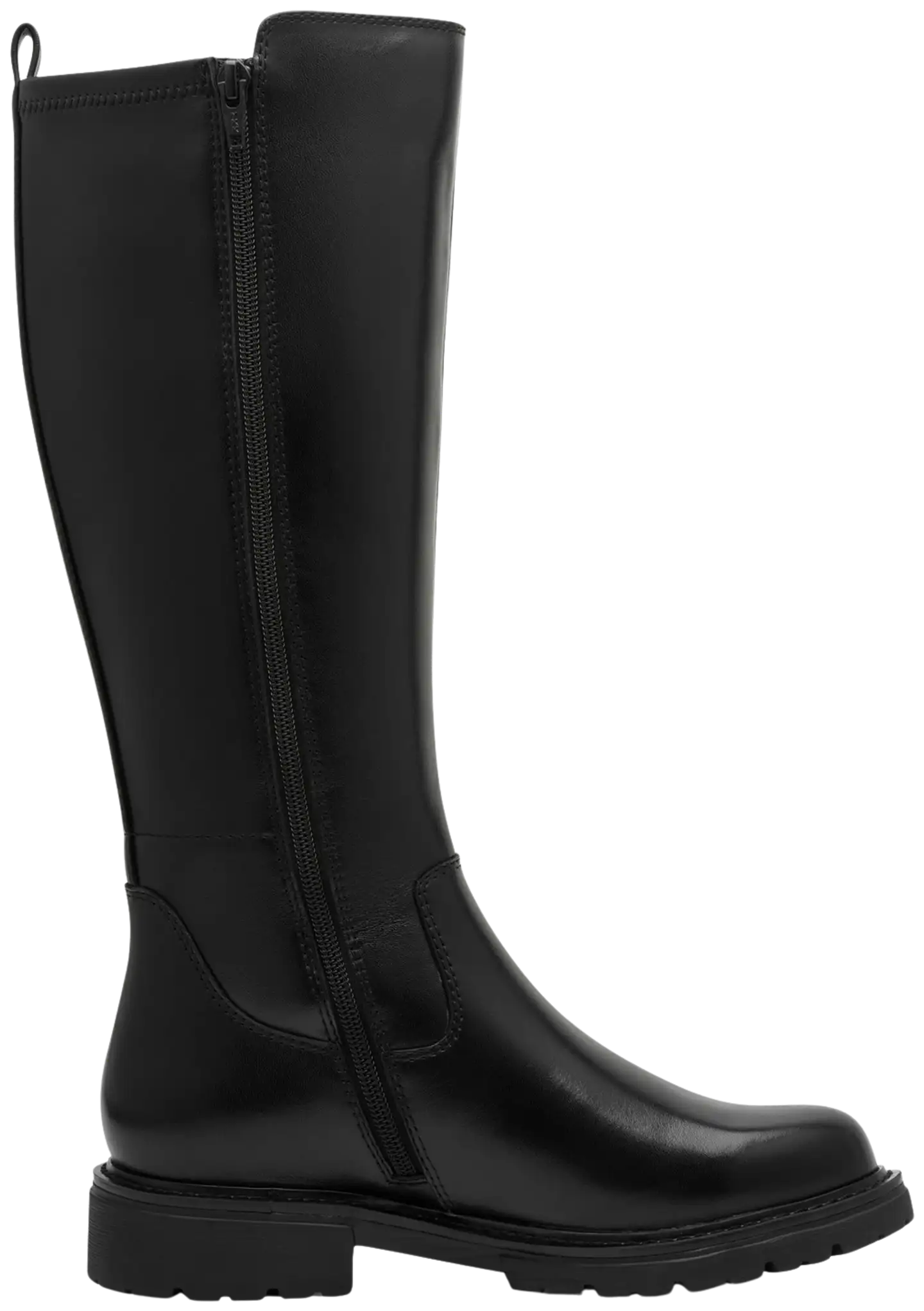 Jana shoes naisten nahkasaapas 25702 - BLACK - 2