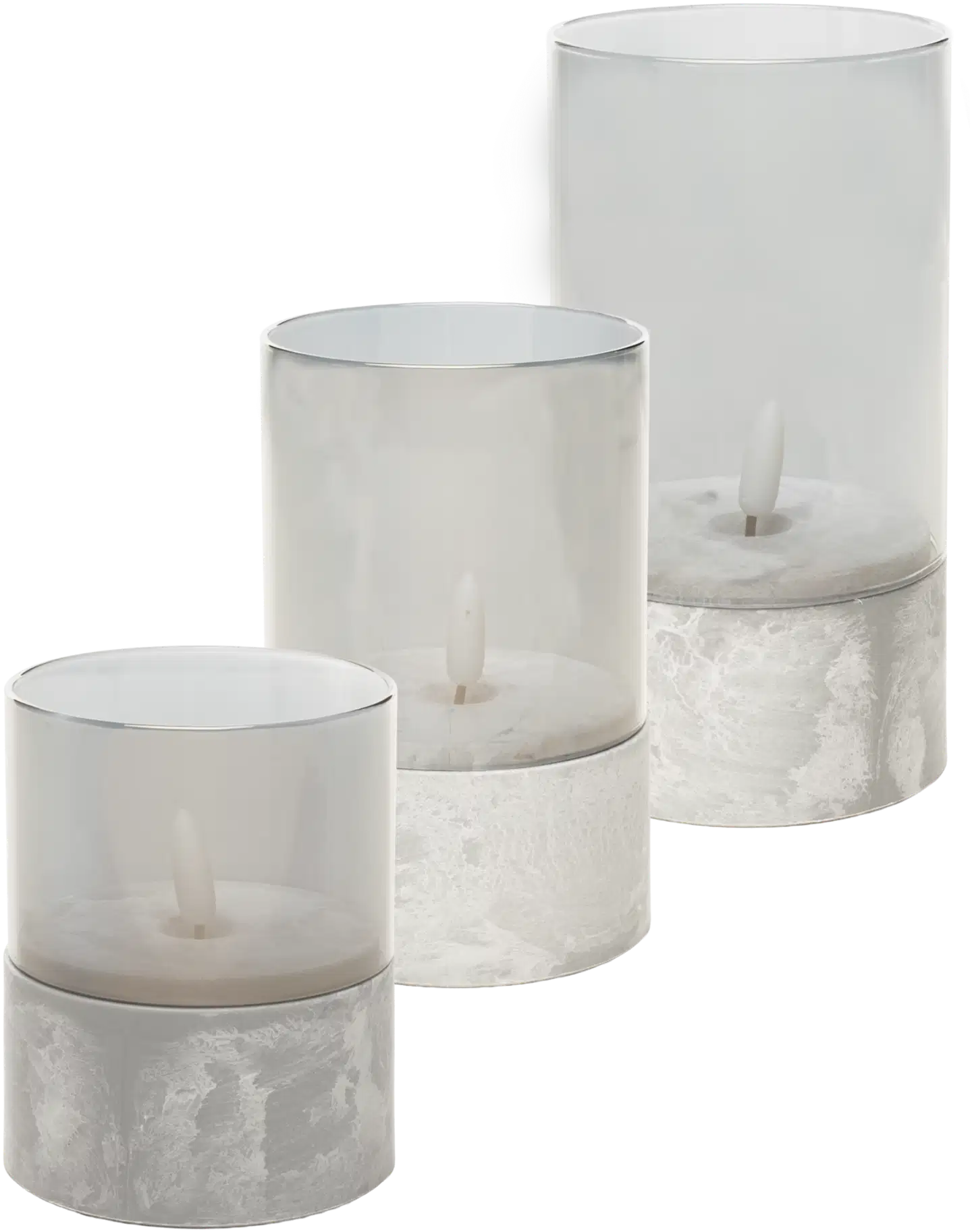 House LED-lasikynttiläsetti Kallio 3 osaa - 2