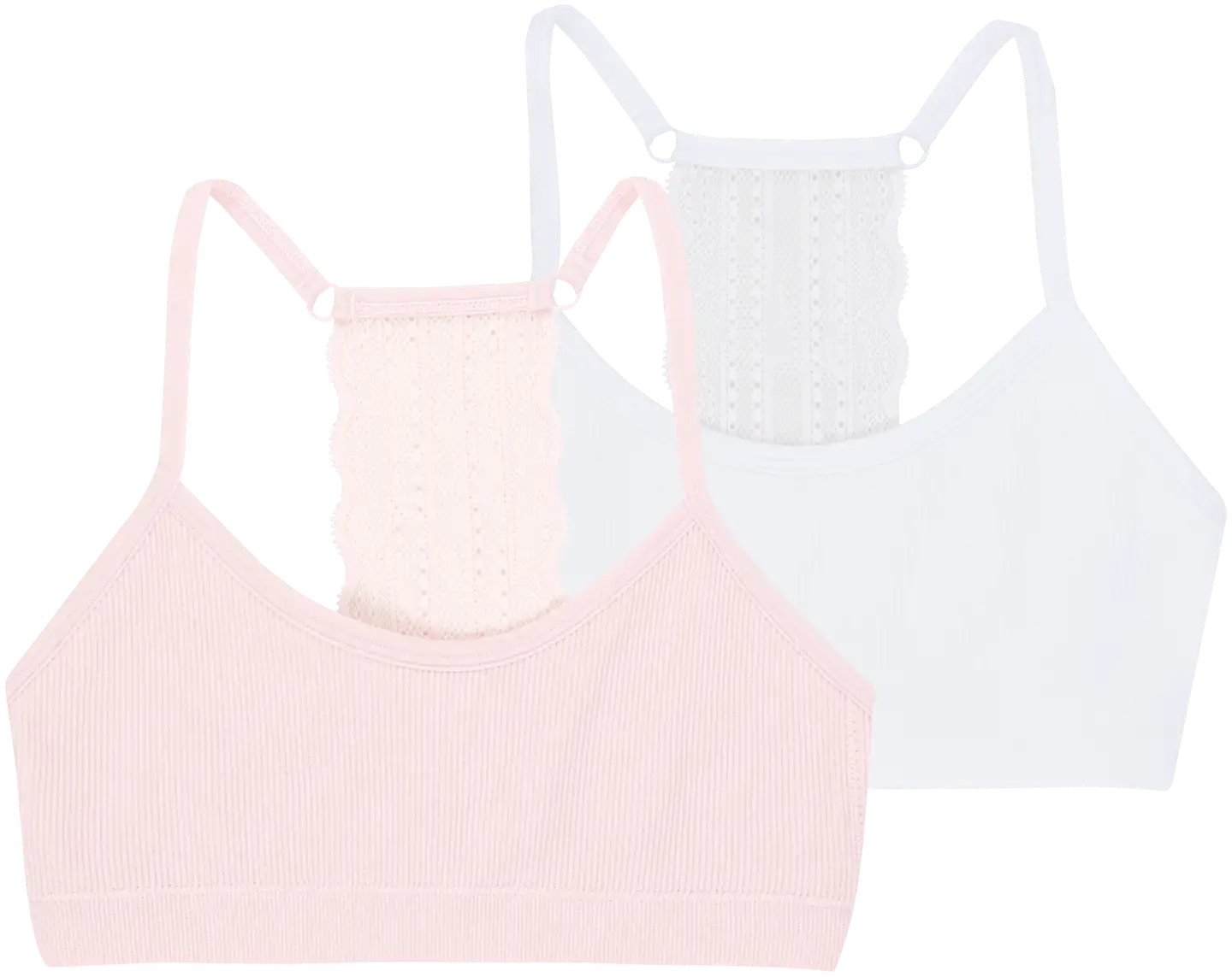 Danskin lasten alustoppi saumaton 93865 2-pack - Pink/white - 1