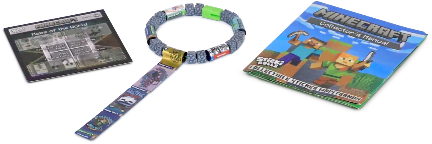Sticki Rolls Minecraft Tarrarannekoru Yllätyspakkaus 50 tarraa - 6
