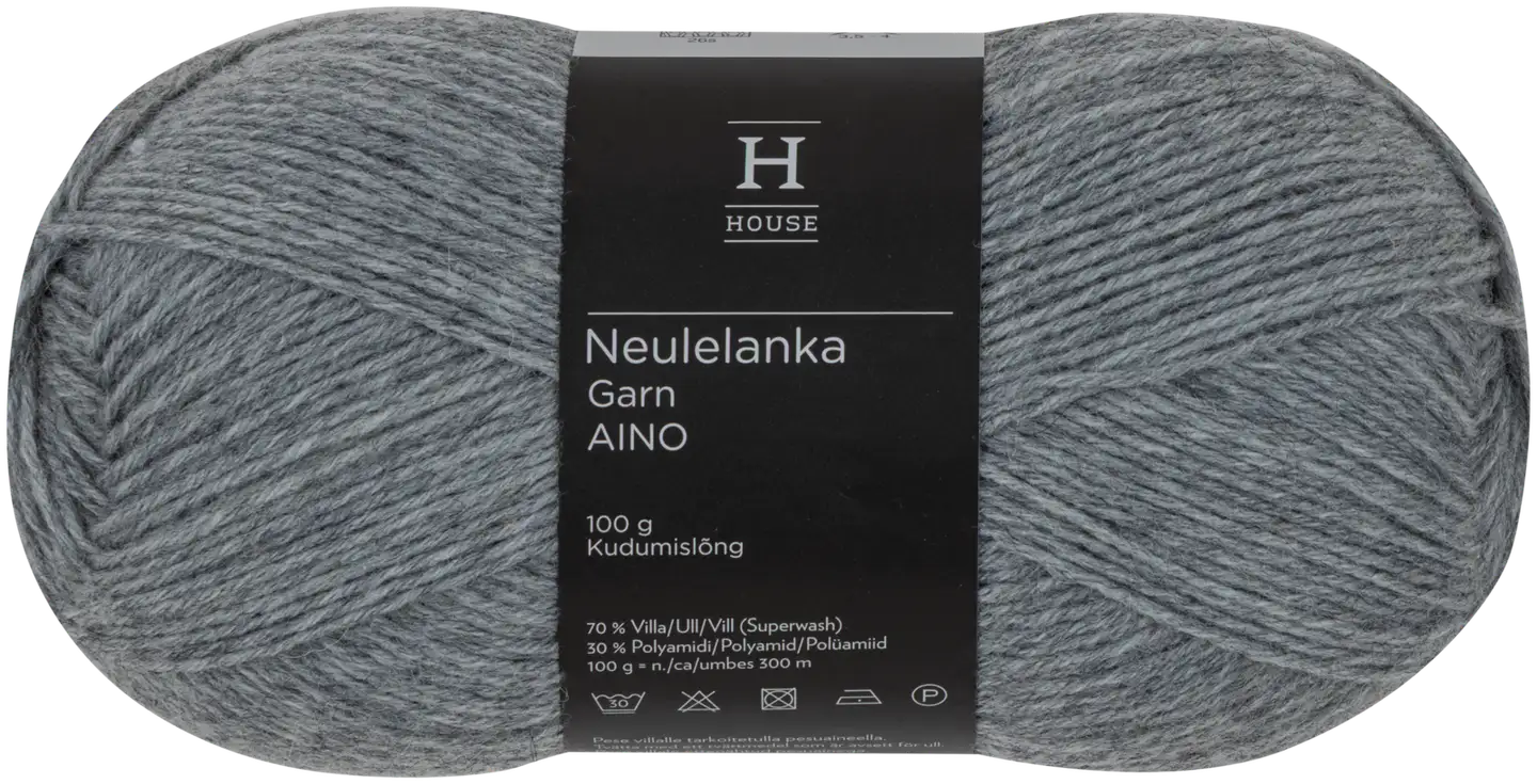 House lanka Aino villasekoite 100 g vaaleanharmaa