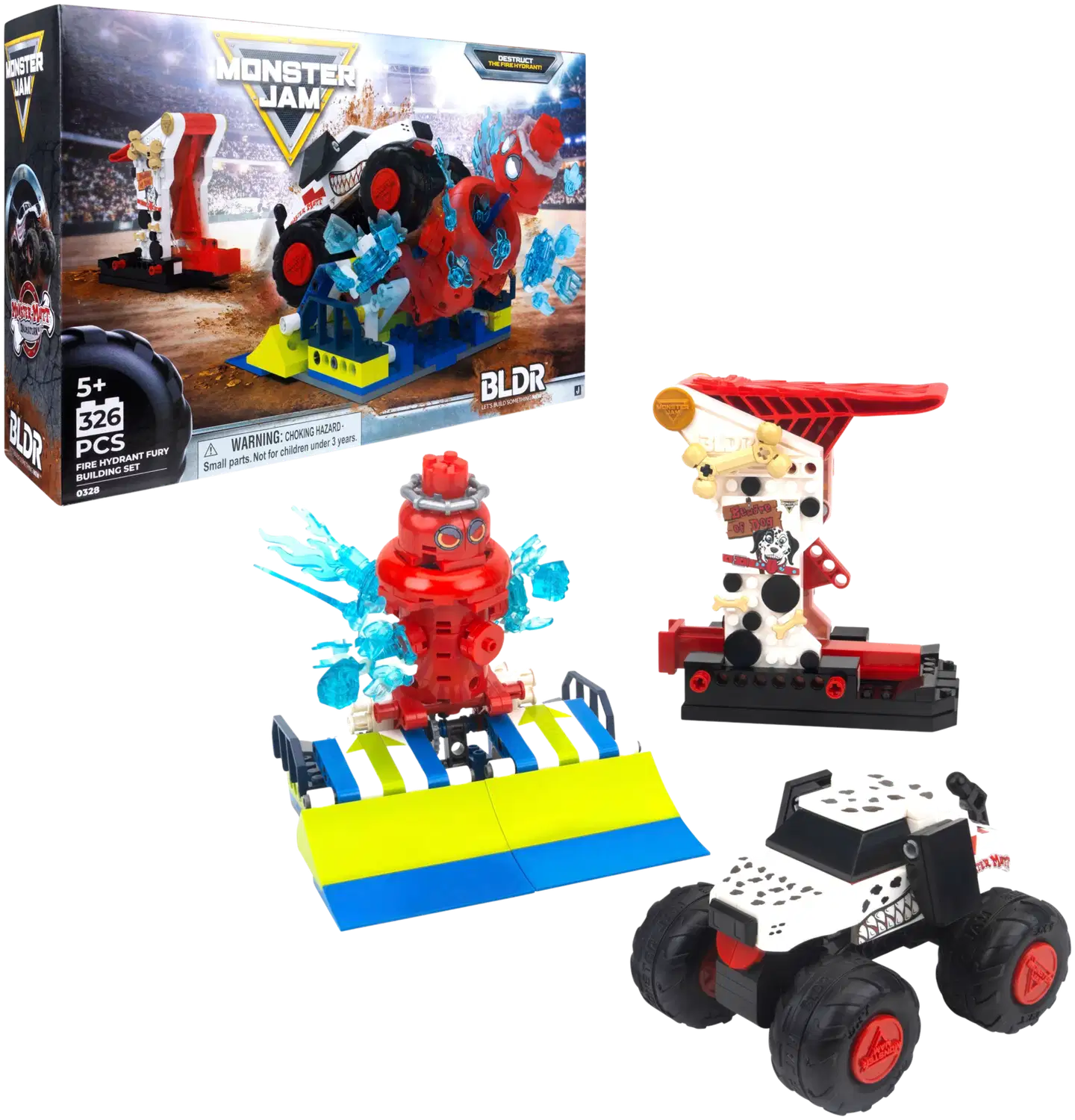 BLDR Monster Jam rakennettava stunttisetti - 2