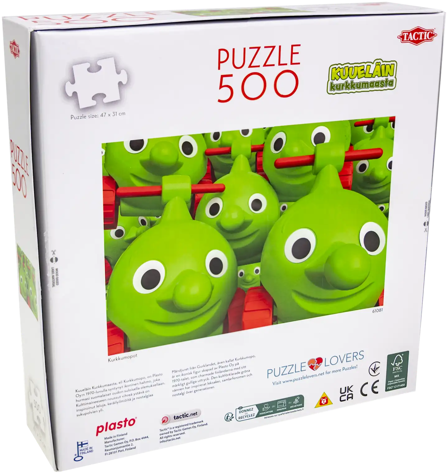 Tactic palapeli Kurkkumopot, Kuueläin Kurkkumaasta 500 palaa - 3