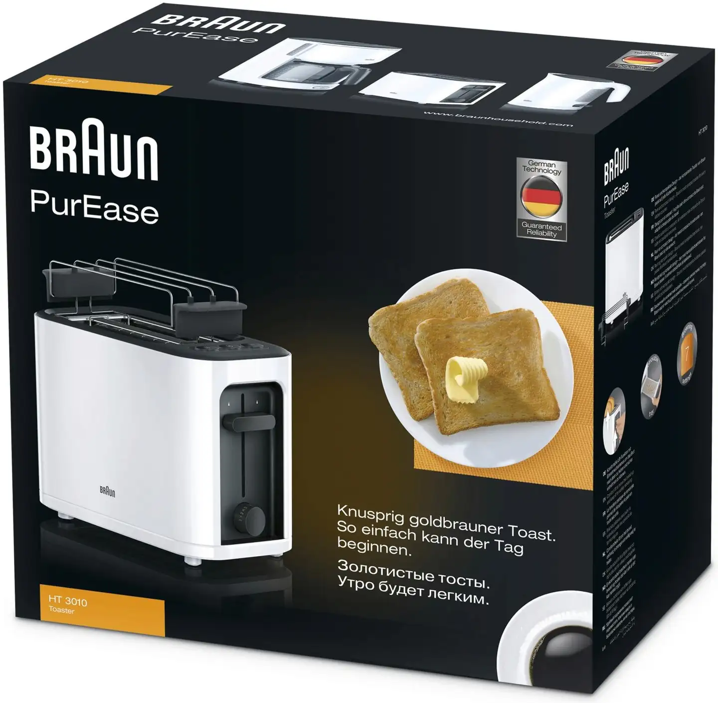 Braun Leivänpaahdin HT3010WH PurEase valkoinen - 3