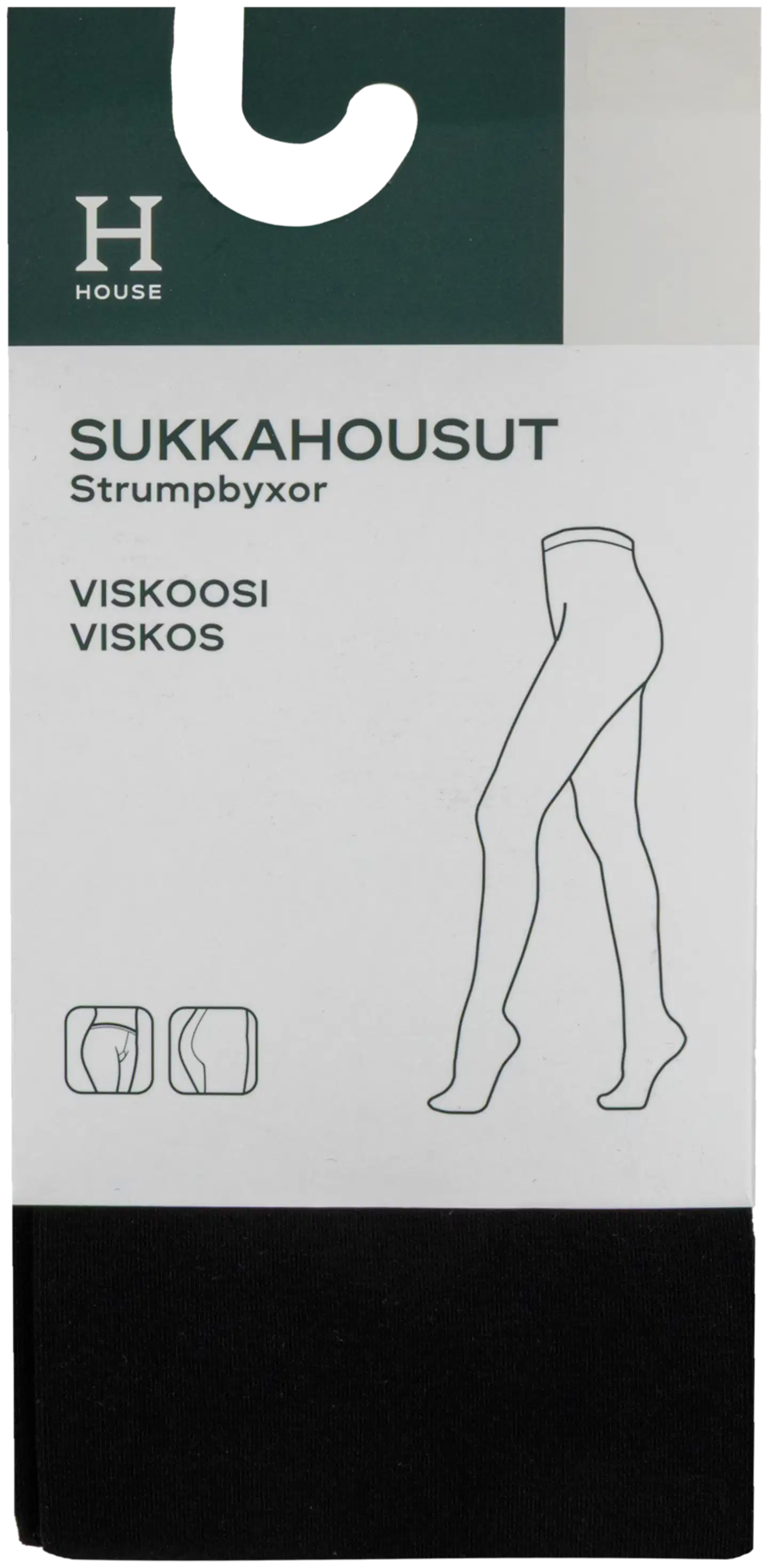 House naisten sukkahousut viskoosi DSHH282606 - Black