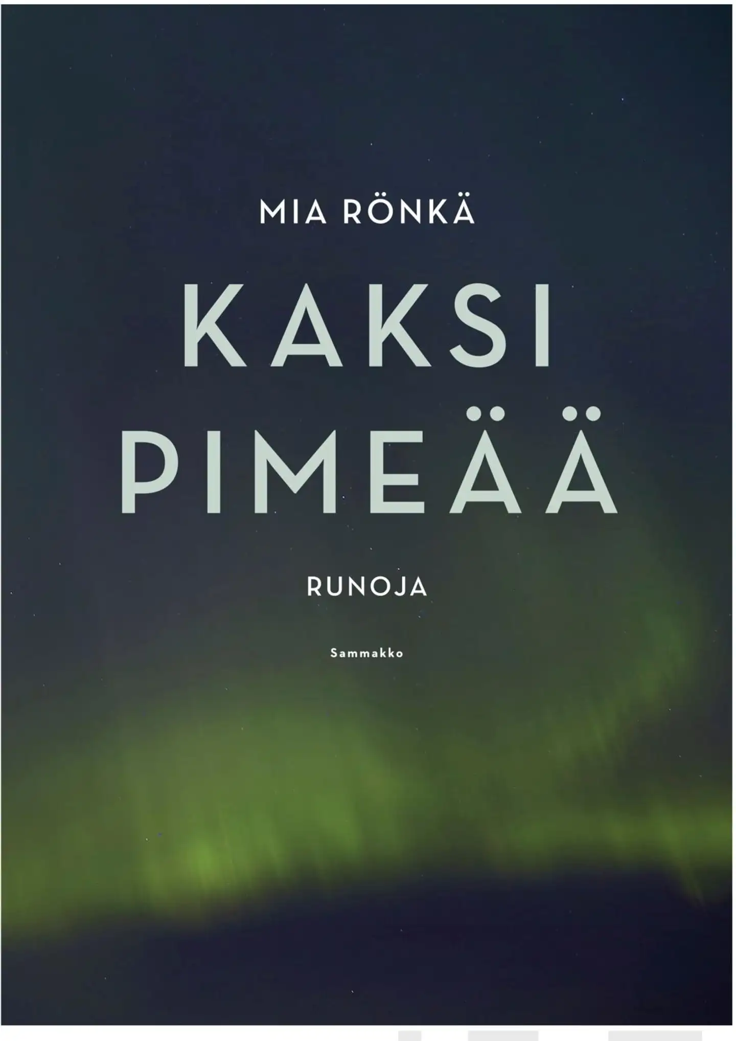 Rönkä, Kaksi pimeää - Runoja