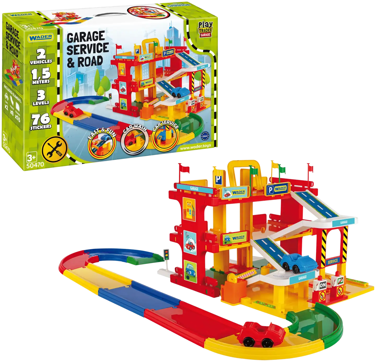Wader Garage Service With Road -Parkkitalo - 1
