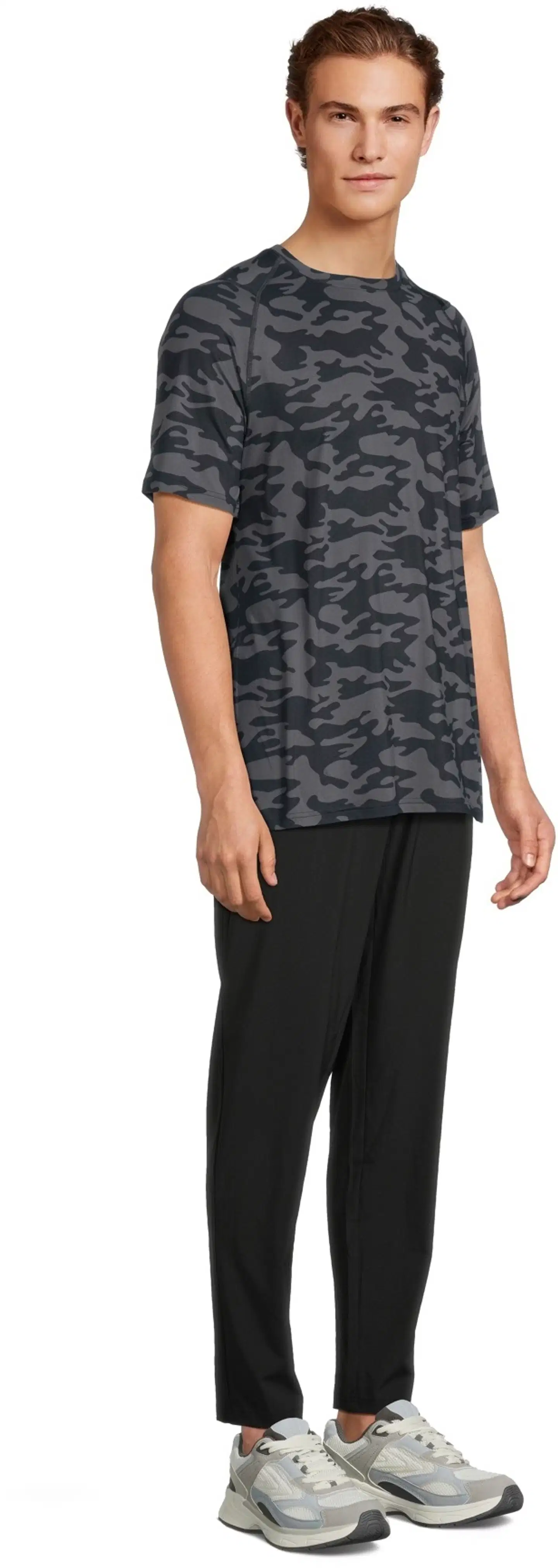 Starter miesten lyhythihainen treenipaita Camo YSMT5077 - BLACK - 4