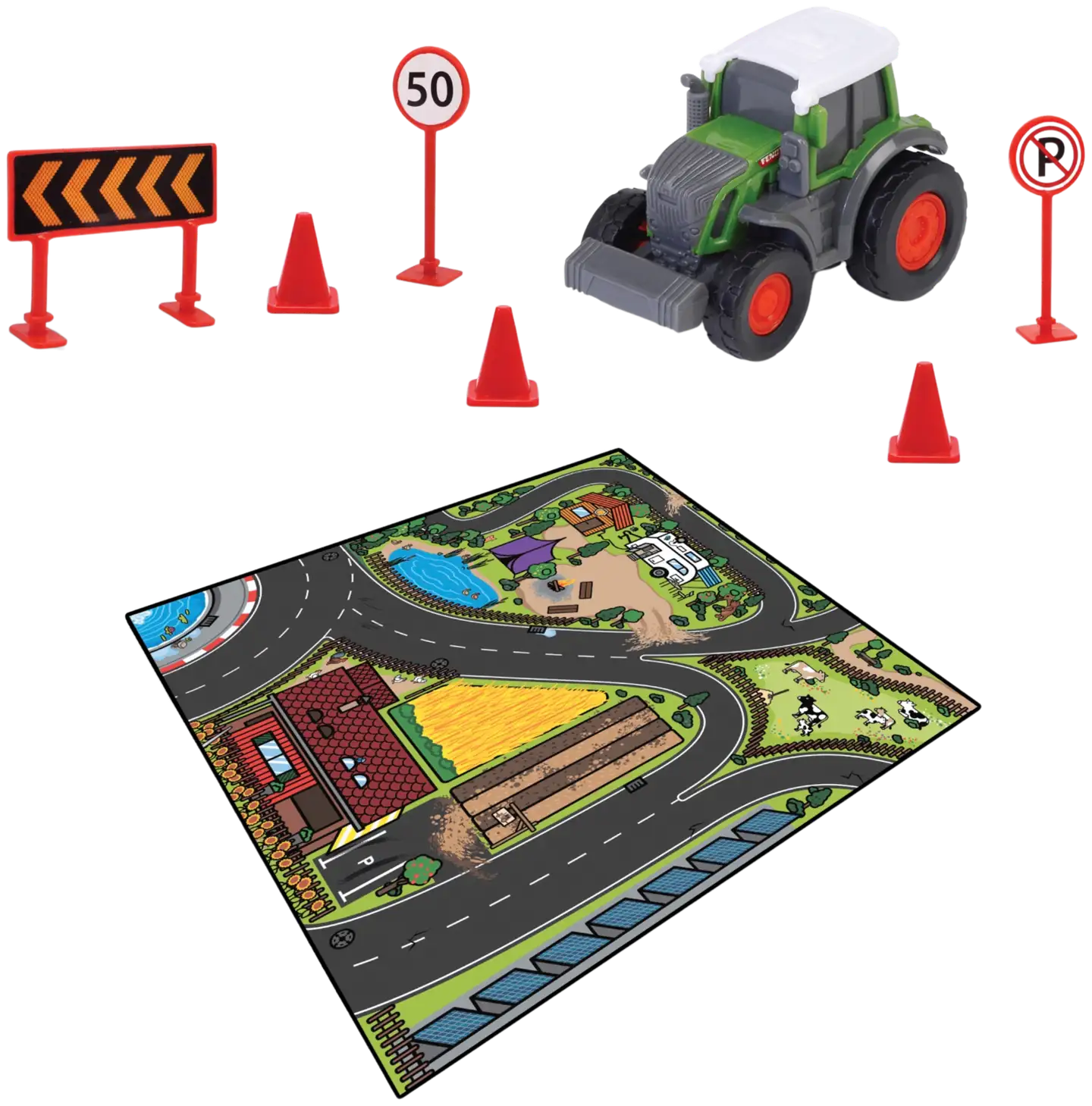 Dickie Toys Micro World Liikennematto ja ajoneuvo, lajitelma, 4 erilaista, myydään yksittäin - 3